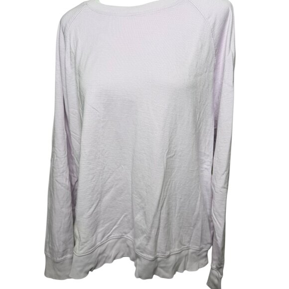 Athleta light purple long sleeve top XL Sundown Sweatshirt  violet mist - Picture 3 of 7